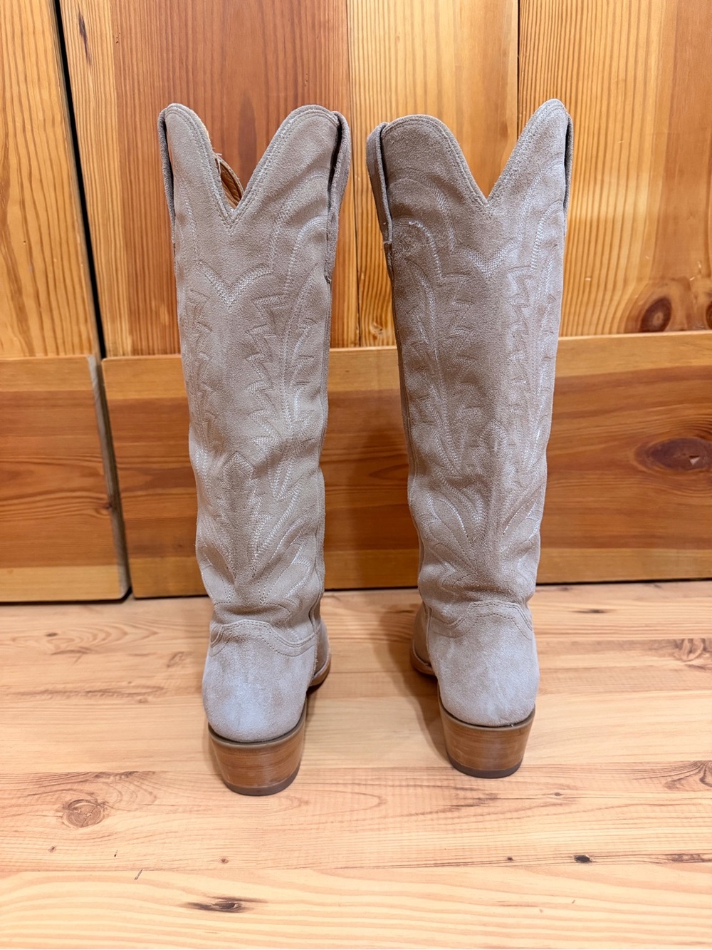 Tecovas Abby WIDE CALF size 9.5 Driftwood - Picture 3 of 6
